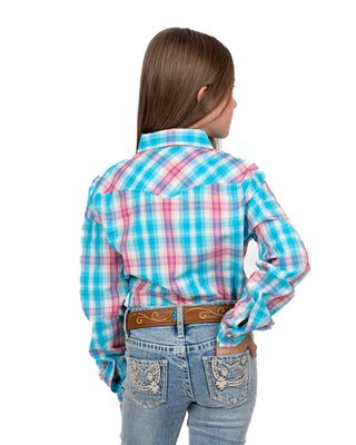 Camisa Panhandle Ligth Turquoise Niña