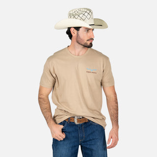 Playera Kimes Ranch Long Live Tan Caballero