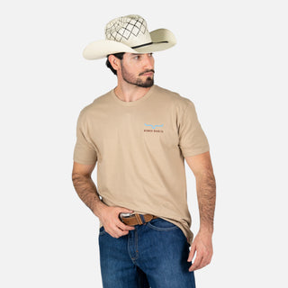 Playera Kimes Ranch Long Live Tan Caballero