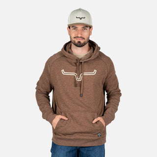 Sudadera Kimes Ranch Outlier Dark Brown Heather Caballero