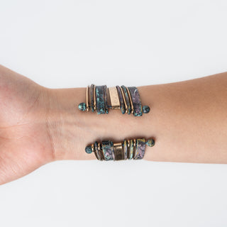 Brazalete Blazin Roxx Turquesa Dorado Dama