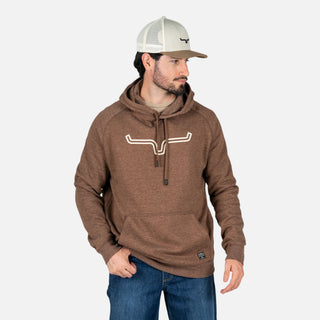 Sudadera Kimes Ranch Outlier Dark Brown Heather Caballero