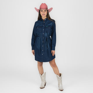 Vestido Wrangler Mezclilla Obscura Dama