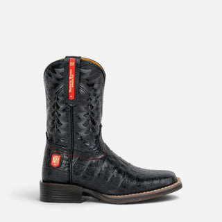 Bota Nokota Lucas 18 Grabado Coco Negro Niño