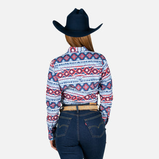Camisa Wrangler Aztec Cielo Dama