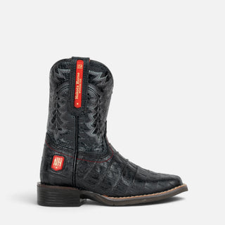 Bota Nokota Lucas 18 Grabado Coco Negro Bebé