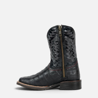 Bota Nokota Lucas 18 Grabado Coco Negro Bebé