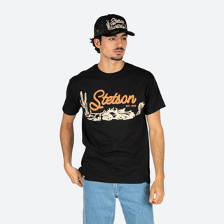 Playera Stetson Black Caballero