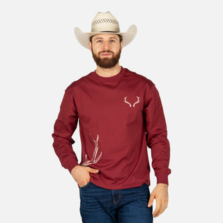 Playera McAllen Antler Vino Caballero