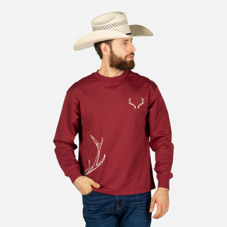 Playera McAllen Antler Vino Caballero