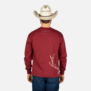 Playera McAllen Antler Vino Caballero