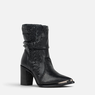 Bota Cuadra Pitón Belly Plunge Negro Dama