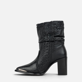Bota Cuadra Pitón Belly Plunge Negro Dama
