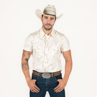 Camisa Rock & Roll Denim Longhorn Caballero