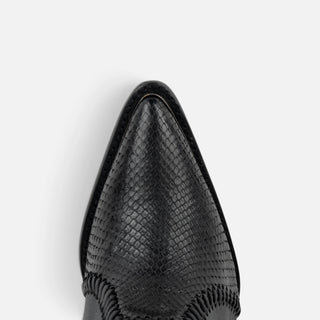 Bota Cuadra Pitón Belly Plunge Negro Dama