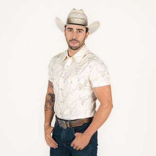 Camisa Rock & Roll Denim Longhorn Caballero