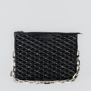 Bolso Cuadra Borrego Negro Natural Dama