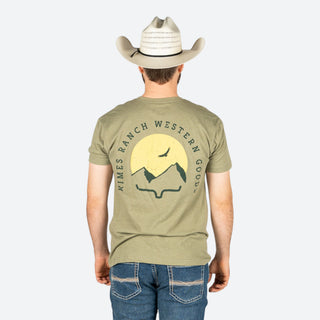 Playera Kimes Ranch Flying Hidh Light Olive Caballero
