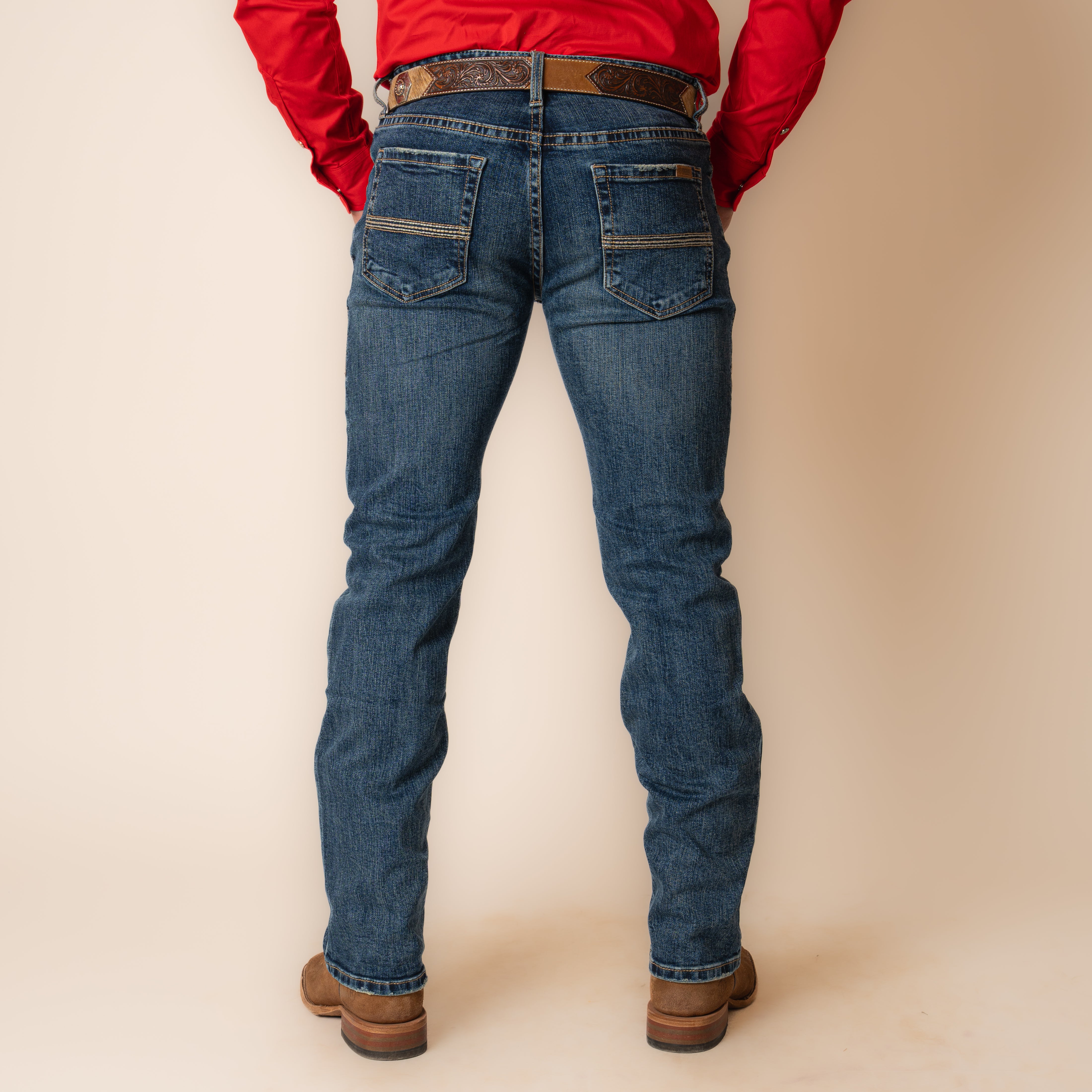 Jeans Rock & Roll Denim Revoler Slim Fit Straight Boot Caballero