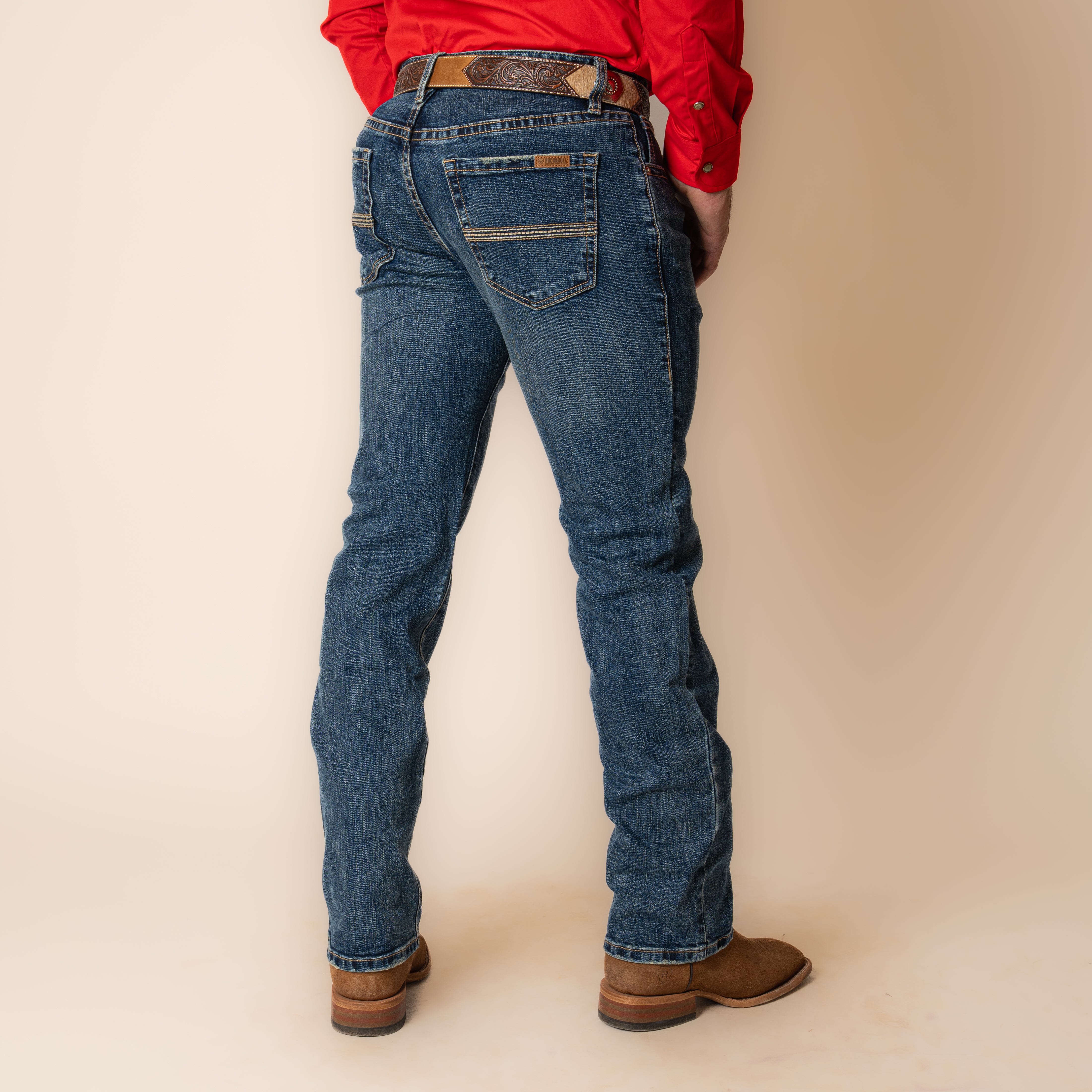 Jeans Rock & Roll Denim Revoler Slim Fit Straight Boot Caballero