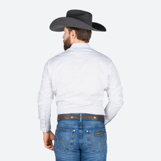 Camisa Wrangler Estampado Blanco Caballero