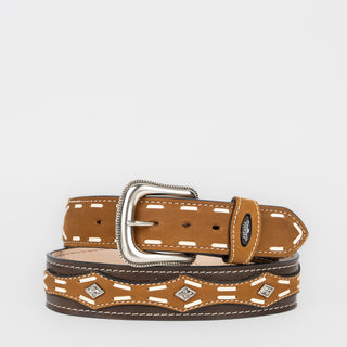 Cinturón Establo Concho Rombo Café Miel Caballero