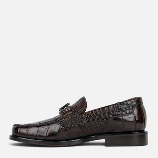 Zapatos Franco Cuadra Alligator Café Caballero