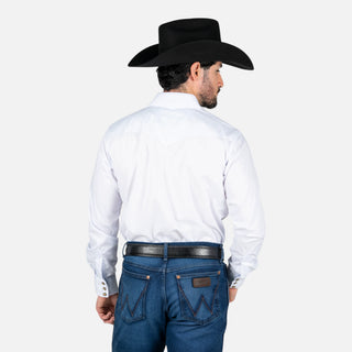 Camisa Rodeo Liso Blanco Caballero