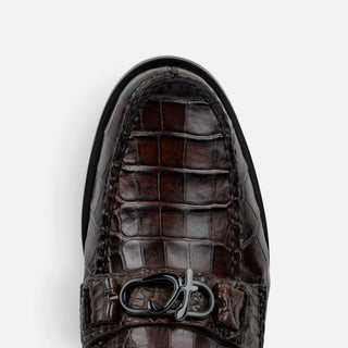 Zapatos Franco Cuadra Alligator Café Caballero