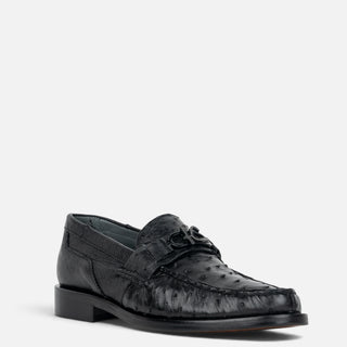 Zapatos Franco Cuadra Avestruz Negro Caballero