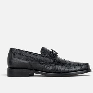 Zapatos Franco Cuadra Avestruz Negro Caballero