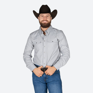 Camisa Rock & Roll Denim Tek Western Grey Caballero