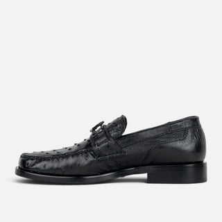 Zapatos Franco Cuadra Avestruz Negro Caballero