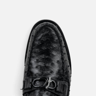 Zapatos Franco Cuadra Avestruz Negro Caballero