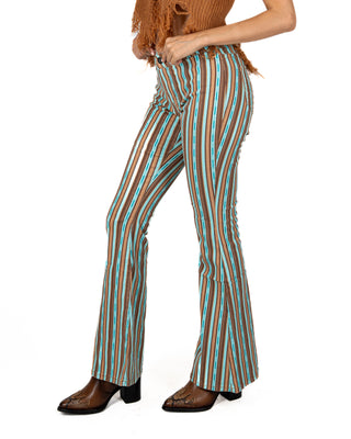 Jeans Rock & Roll Denim High Rise Flare Dama