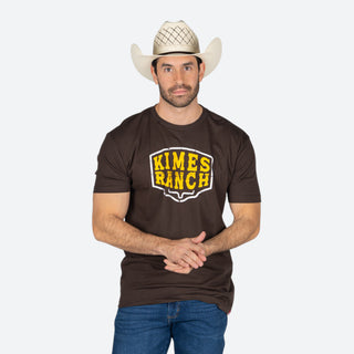 Playera Kimes Ranch Wood Block Dark Chocolate Caballero