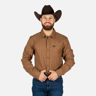 Camisa Kimes Ranch Hanover Brown Caballero