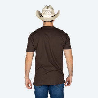 Playera Kimes Ranch Wood Block Dark Chocolate Caballero