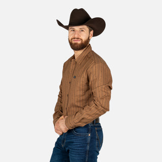 Camisa Kimes Ranch Hanover Brown Caballero