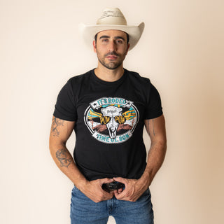 Playera Rock & Roll Denim Dale Brisby Black Caballero