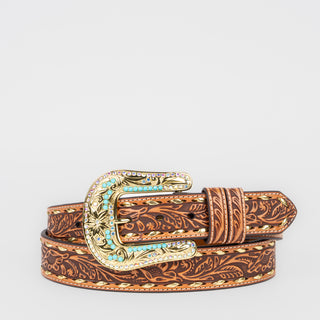 Cinturón Angel Ranch Cincelado Miel Dama
