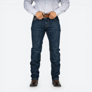Jeans Rock & Roll Denim Revolver Straight Boot Dark Vintage Caballero