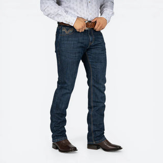 Jeans Rock & Roll Denim Revolver Straight Boot Dark Vintage Caballero