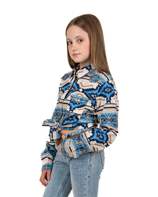 Camisa Rock & Roll Denim Blue Niña