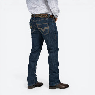 Jeans Rock & Roll Denim Revolver Straight Boot Dark Vintage Caballero