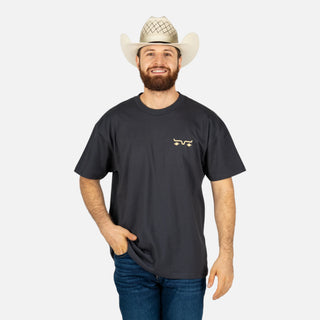 Playera Kimes Ranch Cavel Graphite Black Caballero