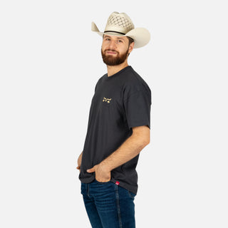 Playera Kimes Ranch Cavel Graphite Black Caballero