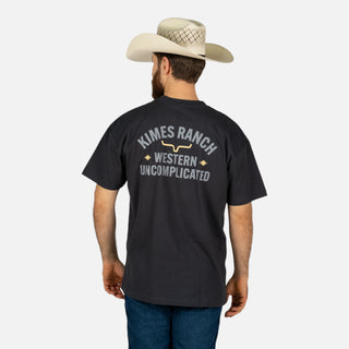 Playera Kimes Ranch Cavel Graphite Black Caballero
