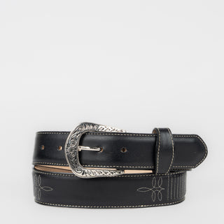 Cinturón Coyote Ranch Piel Negro Dama