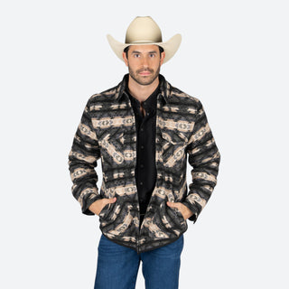 Chamarra Rock & Roll Denim Aztec Doble vista Caballero
